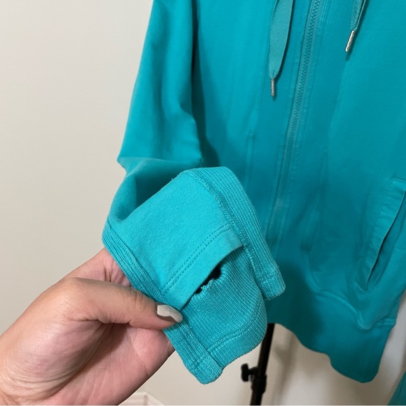 Lululemon Hooded Zip up Jacket Blue | Sz 6 - Picture 4 of 12